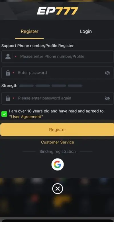 EP777 Game Register
